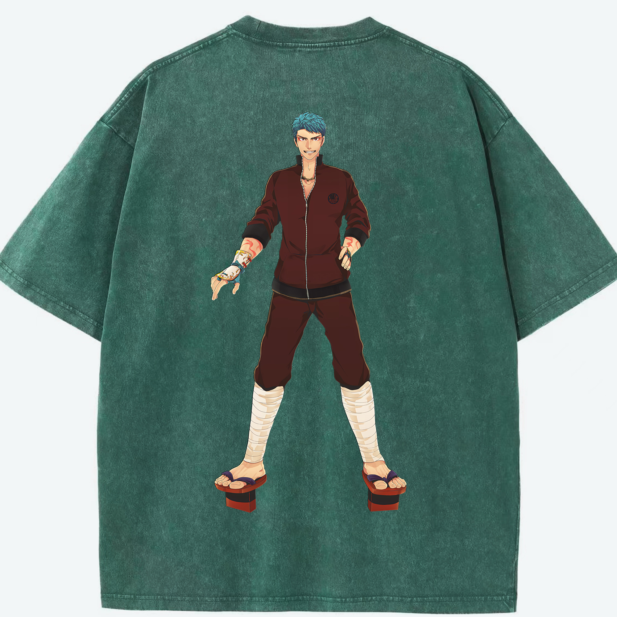 （画像用） 刀剣乱舞 Touken Ranbu 綿100% ヴィンテージ風 半袖Tシャツ（背面プリント）